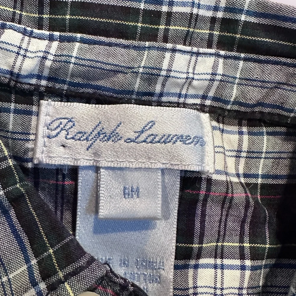 Baby Ralph Lauren Plaid Button-Up Shirt Size 6 Months
